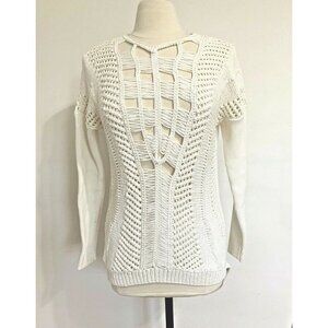 Sass & Bide Australia Size Small Mojo Kiko Knit Top White Designer GORGEOUS